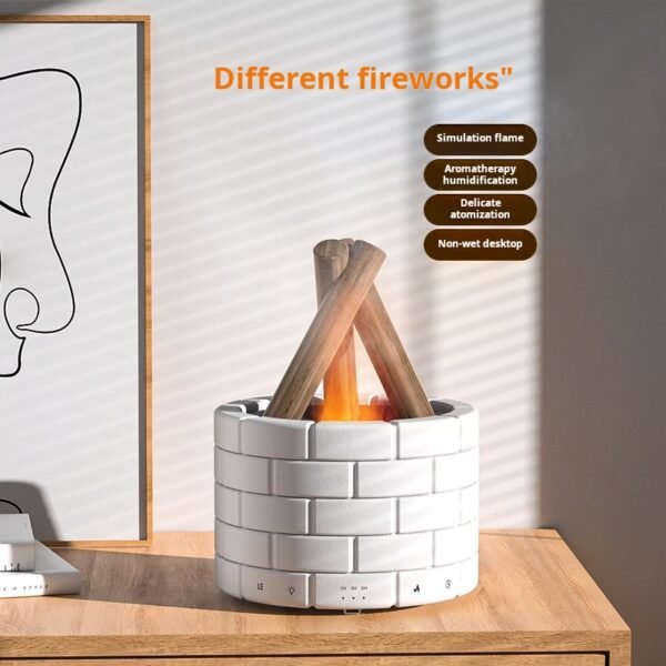 Simulation flame aromatherapy machine humidifier desktop small humidifier diffuser home living room bedroom fragrance