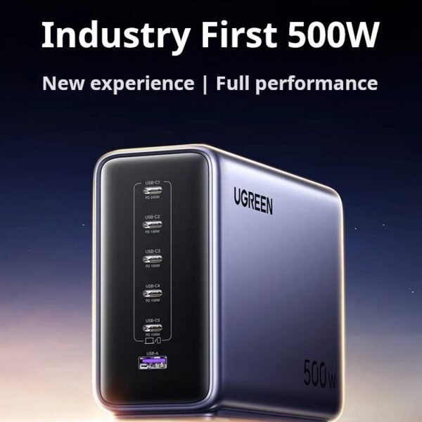 Charger 500W gallium nitride charging head PD240W fast charging for Apple Huawei Xiaomi phone MacBook Lenovo laptop